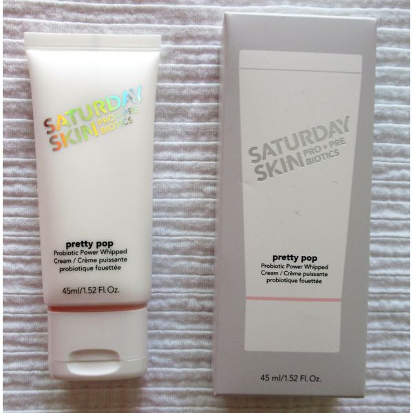 SATURDAY SKIN Pretty Pop Probiotic Power Whipped Cream 1.52 oz ~Full Size in Box