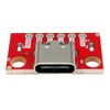 VOANZO 10pcs USB 3.1 Type-C Female Connector Test Board 16P to 2.54mm High Current Power Adapter Module PCB for Data Testing DIY Electronics Projects