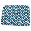 Dish Drying Mat - New Generation Damask Patterned Chevron Stripes In Bright Blue New Generation Chevron Stripes