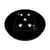 Five of Spades Playing Card PopSockets Adhesive PopGrip