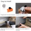 COCAR Car Reversing System 4 Distance Detection with Parking Sensor+LED Distance Display+Voice Warning-Silver