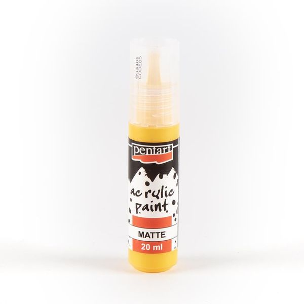 Pentart Acrylic Paint Matte 20 ml Sun Yellow, one