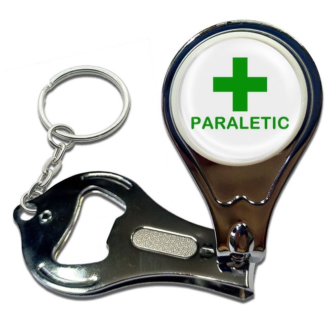 BadgeBeast.co.uk Paraletic - Key Ring Bottle Opener and Nail Clipper