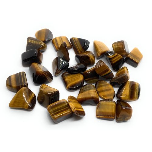 Tiger Eye (Gold) Mini Crystal Tumbled Stones - 10 Pc