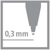 STABILO - Tintenroller - worker+ - fein - 4er Pack - grün, rot, blau, schwarz