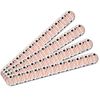 Makeup Brushes Pattern Double-Sided Nail File Emery Board Set 4 Pack