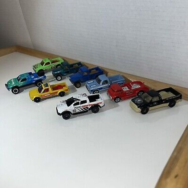 Hot Wheels & Matchbox Truck LOT Of 9 LOOSE Diecast, Pickup Trucks