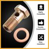 Partuto 2 Set Banjo Bolt Brake Fitting Adapter M14x1.5 Thread Banjo Bolt Replacement