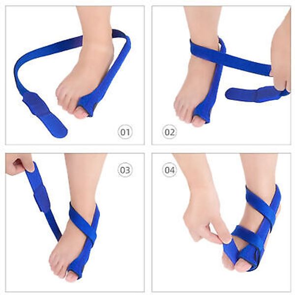 Hallux Valgus Bunion Corrector Toe Fixing Belt Strap Big Toe Separator Foot DSP