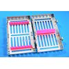 Premium Detachable Autoclavable Sterilization Rack for 7 Instruments Pink German [Cynamed]