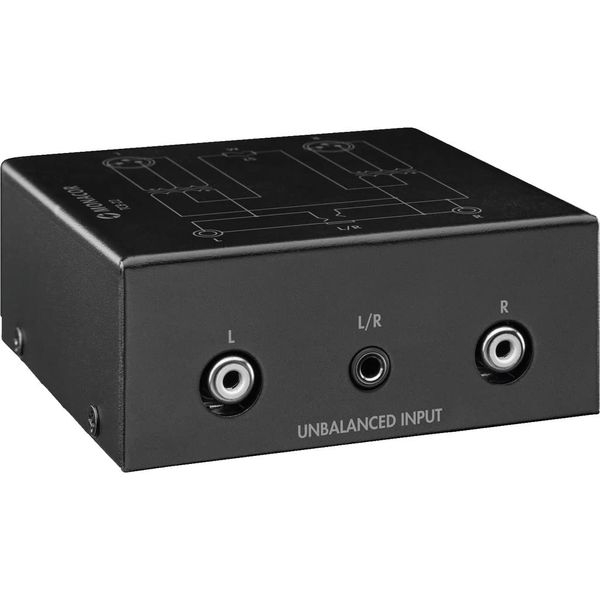 MONACOR TCB-22 2-Kanal-Audio-Symmetrierer, schwarz