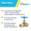 (1) - SharkBite 24635LF Stop Valve Drain