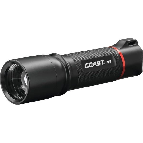 COAST® HP7 730 Lumen Focusing LED Flashlight with SLIDE FOCUS® and BEAM LOCK®, Black