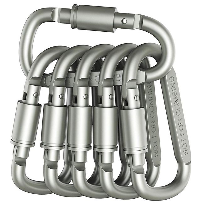 Carabiner Water Bottle Holder Clip Camping Hiking Outdoor Travel Buckle  Aluminum