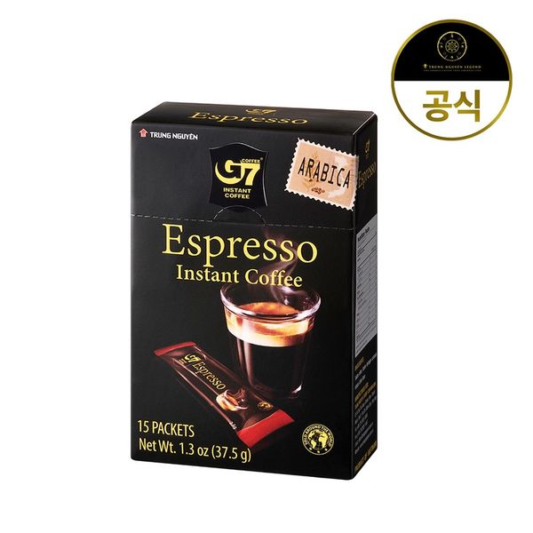 G7 Espresso 15T Instant Americano Vietnam Coffee Bean Black Stick Coffee Mix