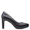 Clarks womens Ambyr Joy Pump, Black Leather, 6.5 US