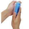 OHE Brush, Blue, Approx. Height 4.3 x Width 1.6 x Height 1.2 inches (11 x 4.2 x 3 cm), Hand Wash Shima, Senka Nail Brush, Stain Removal,