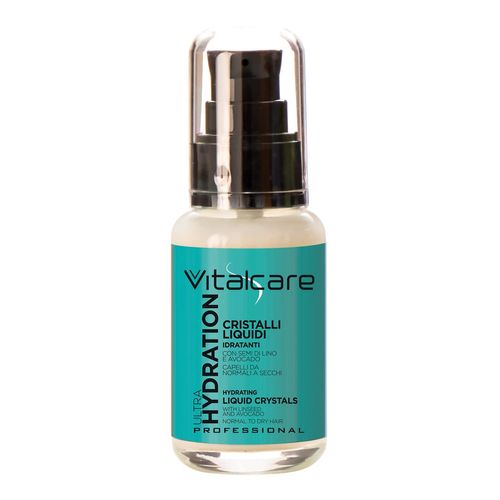 Vitalcare | Ultra Hydration - Liquid Crystals for Hair, Moisturizing Crystals for Dry Hair and Split Ends, with Flaxseed and Avocado, 50 ml