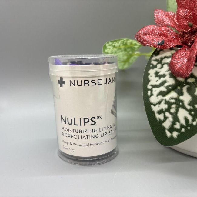 Nurse Jamie NuLips RX Lip Balm + Exfoliating Brush 12 g Full Size NIB Sealed