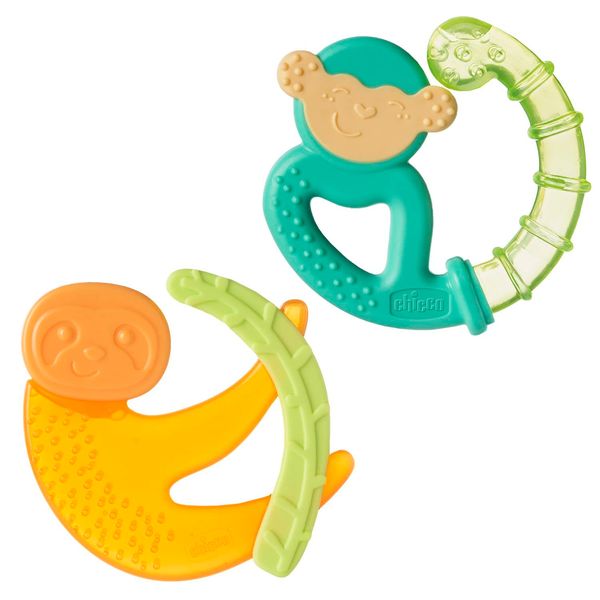 Chicco Fresh&Relax Monkey or Sloth Teether 4M+ Filled with Sterile Water