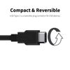 USB 3.0 Type-C Fast Charging and Data Cable Compatible with TCL 30 V 5G! (18W Black 1M 3.2ft)