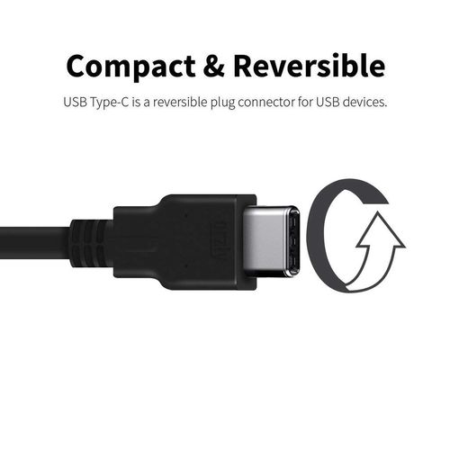 USB 3.0 Type-C Fast Charging and Data Cable Compatible with TCL 30 V 5G! (18W Black 1M 3.2ft)