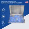 Reusable Blepharoplasty Ophthalmic Complete Kit 19 PCS Surgical Eye Instruments
