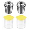 sourcing map ER32 Spring Collet, 12mm Chuck for CNC Engraving Machine Lathe Milling 2pcs