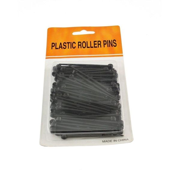 Zac's Alter Ego 80 Pieces Black Plastic Roller Pins