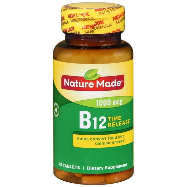 NATURE MADE VITAMIN B12 1000MCG TIME RELEASED TABLET 75CT