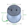 Adamax 910 Electrical Splice Box with 10-Inch Diameter, 1-Piece, Grey