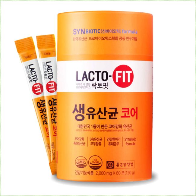 LACTO-FIT Cheonggundan Health Lactopic Raw Lactic Acid Bacteria Core 60 / LACTO-FIT ProBiotics Core (2000mg x 60)