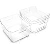| Plastic Organizer Bins, X-Large - 4 Pack | the SOHO Collection | Multi-Use Org