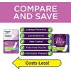 Equate Options Liners Light Bladder Leakage Protection, Regular Length Women's Incontinence Pads, Very Light Absorbency, 30 Count - 2 Pack (60 Total)