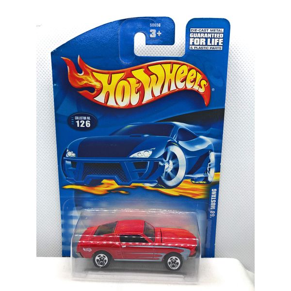 2001 Hot Wheels '68 Mustang Red #126