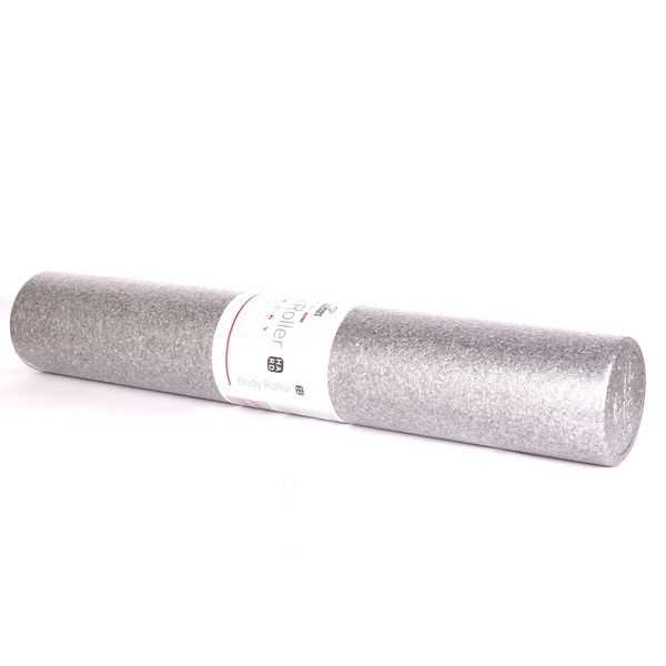 The Body Secret Homet Foam Roller EPP 90cm x 15cm Back Leg Arm Massage, Light Gray