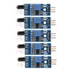 Oumefar 5Pcs IR Infrared Obstacle Avoidance Sensor Module Infrared Barrier Module for Smart Car Robot IR