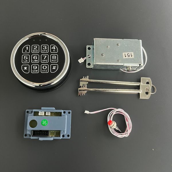 Gun Safe Lock Replacement Electronic Solenoid Lock With 14 Pin Cable & 2 Keys