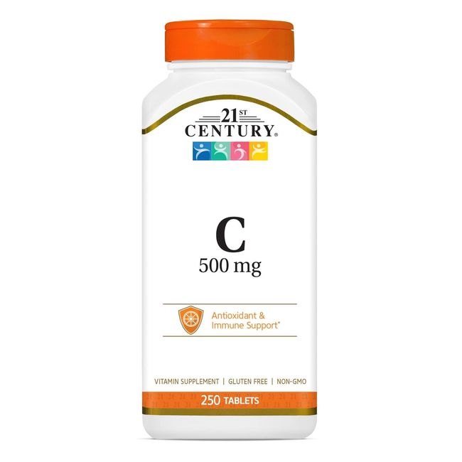 21st Century Vitamin C 500 mg, 250 Count