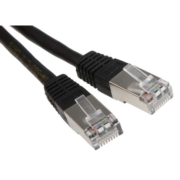 RS PRO Ethernet Cable Cat.6, 3 m, Black Patch Cable, A RJ45 S/FTP Connector, B RJ45, PVC
