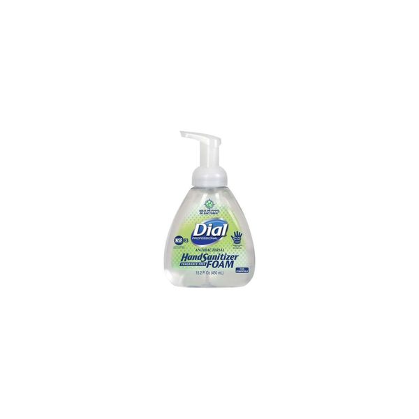 Dial Anitbacterial Hand Sanitizer Foam, 15.2 oz, 4 Pump Bottles (DIA06040)