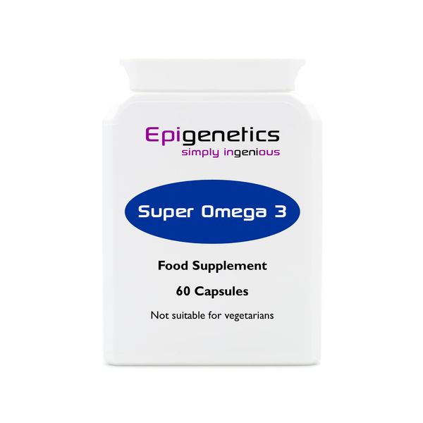 Super Omega 3 1000mg | High Strength 270mg EPA + 180mg DHA Fish Oil | 60 Softgel Capsules UK Made | 1 Capsule Daily (2 Month Supply)