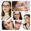 Blue Light Blocking Glasses Computer Cateye Clear Cat Eye Crystal Frame