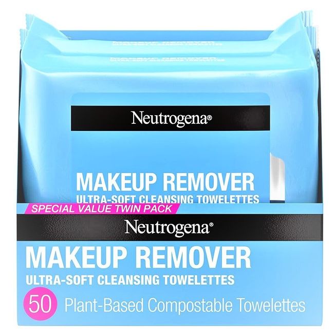 NEUTROGENA MAKEUP REMOVER ULTRA-SOFT TOWELETTES TWIN PACK 50CT