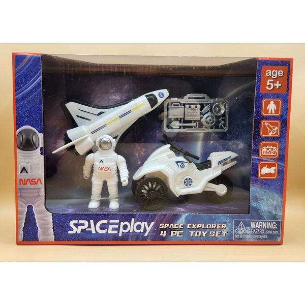 4 Piece NASA Space Play Space Explorer Toy Set Ages 5+, BRAND NEW