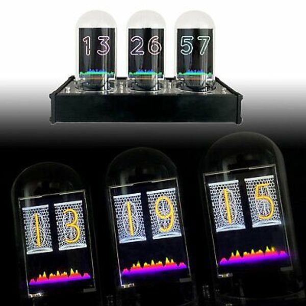 DIY Upgraded Modern IPS Nixie Tube Clock Large Display Sound Level Meter