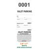 Valet Parking Tickets (1000) - KEY TICKET - PARKING RECEIPT - STUB