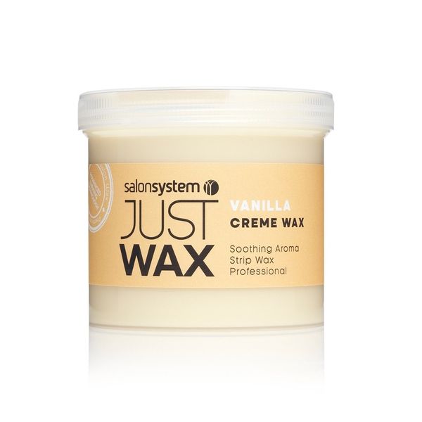 Salon System Just Wax Vanilla Cream Wax with an Intoxicating Aroma of Vanilla 450g