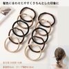 [Aolla] Aollaa [Braided Rope Style] Hair Elastic, Fashionable Hair Accessory, Korean Style, Simple, Plain, Good for Hair, Earth Color, Elegant, Hair Clip, Rubber, Hair Ring, Bundled Hair, Women's Hair Arrangement (5 Colors, 10 Pieces)