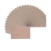 Vaessen Creative Small Rectangular Florence Blank Craft Cards, Kraft, Set of 25, Matching Envelopes Available